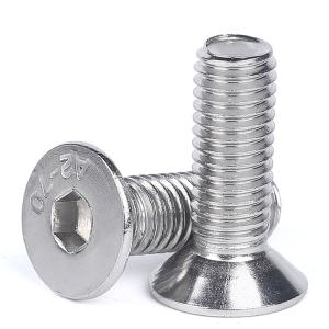 Wholesale Stainless Steel SS304 SS316 Bright M10 M12 Countersunk Socket Head Screw from china suppliers