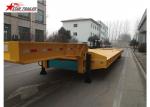 35-80 Ton Drop Deck Lowboy Semi Trailer With Four Big Double Air Chamber