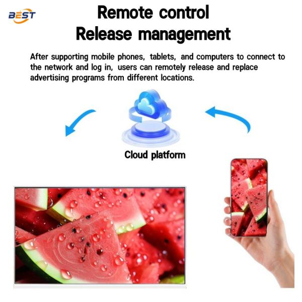Commercial Digital Tabletop Menu Displays 23.8inch/21.5inch Pixel Pitch Customizable System