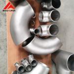 Long Radius Titanium Elbow 45 90 180 Degree Gr2 Gr7 Gr12 Welded Type
