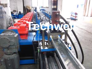 Wholesale 0-15M / Min C Shaped Purlin Roll Forming Machine , Gcr15 Steel Roller Material from china suppliers