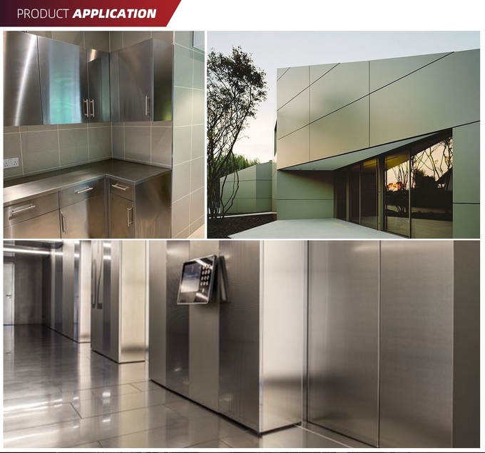 AISI 430 Cold Rolled BA Finish 0.3-3.0mm Thick 4ft x 8ft Stainless Steel Sheet