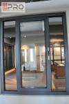 Dark Grey Sliding Office Window Fly Screen Aluminium Sliding Glass Windows