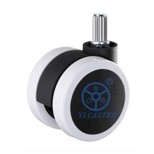 Wholesale 60mm Diameter White Pu Wheel Chair Casters With 7/16&quot;X13/16&quot; Insert Stem from china suppliers