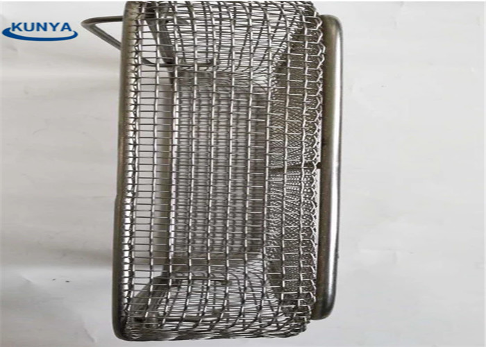 Sliding SUS304 Chicken 1.0mm Basket Woven Grille Steel Mesh