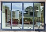 RAL Color Aluminium Sliding Glass Doors With Fly Screen PVDF Surface Finishing