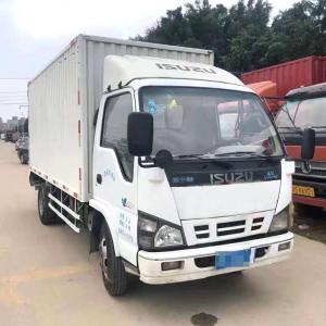 China Second Hand 4.2m Van Used Light Duty 4x2 Isuzu 10 Ton Diesel Cargo Truck on sale