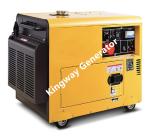 Mobile Silent Portable Generator , 6KW Diesel Generator Backup Power