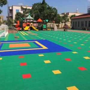 Wholesale Polyurethane Suspended Interlocking Gym Tiles Shock Absorption from china suppliers