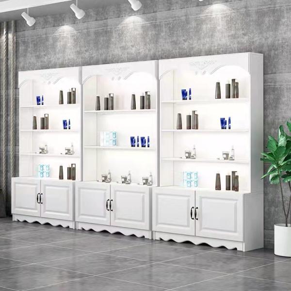 Makeup Custom Retail Display Cabinets With Glass Doors Salon Eyelash Lipstick