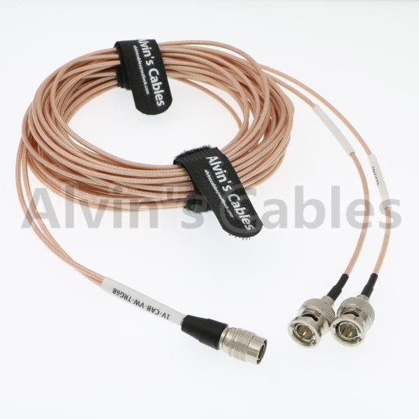 Coax Two BNC To Fischer HD SDI BNC Cable Male To Male With Copper Conductor