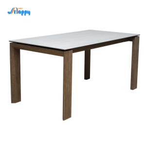 Wholesale 1500*800mm Modern besopke Ceramic top Dining Table, rta design, Fixed type from china suppliers