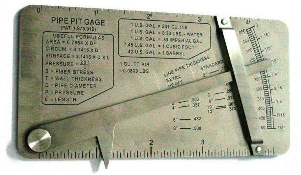Pipe pit gage, Digital welding gage, Welding seam gauge, Inspection mirror,
