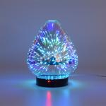 3D Color Glass Electronic Aroma Diffuser Essential Oil Aromatherapy Humidifier