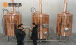 Pale Ale Red Copper 2.5 Bbl Brewing System 2-6 Brew / Week For Small Taproom