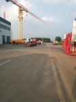 10 t 60m Trolley Boom Crane Tower L46 Mast Section 45m Freestanding Height