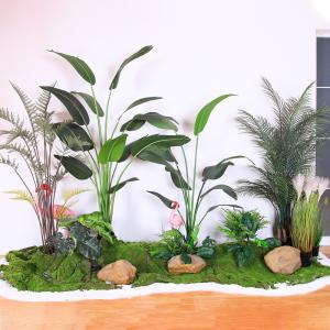 Wholesale Anti UV Plastic Artificial Landscape Trees With Traveller'S And Areca Palm from china suppliers
