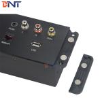Luxury hotel room Aluminum brushed multi-function wall socket media hub