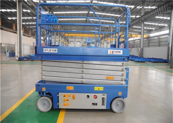 90 Degree Steering Rough Terrain Scissor Lift , Portable Scissor Lift Space