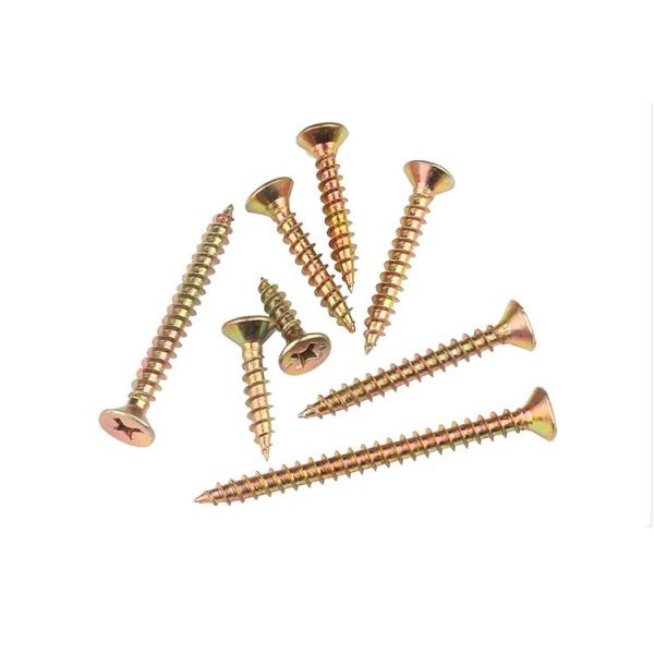 Zinc Plated Metric DIN7505 Countersunk Head Chipboard Screws for Harden MDF