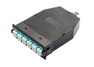 Wholesale High Density 24F To LC Duplex MPO MTP Cassettes OM3 OM4 Fiber Optic Cassette from china suppliers