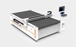 60MM CNC Leather Cutting Machine 60mm/s - 2200mm/s Shoe Upper Cutting Machine