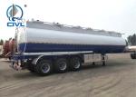 3 Axles 22MT Aluminum Fuel Tank Semi trailer Oil Tanker Trailer