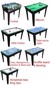 12 In 1 Multi Purpose Game Table Multicolor Design Table Tennis Pool Table