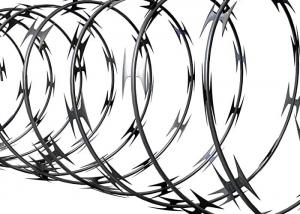 Wholesale BTO12 BTO18 BTO28 Spiral Razor Wire Spiral Barbed Wire Fence from china suppliers