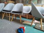 Modern design Armchair Solo Lounge Chair Neri Hu style dining chair