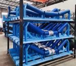 Belt Conveyor Parts Steel Troughing Roller For Bulk Material Handling