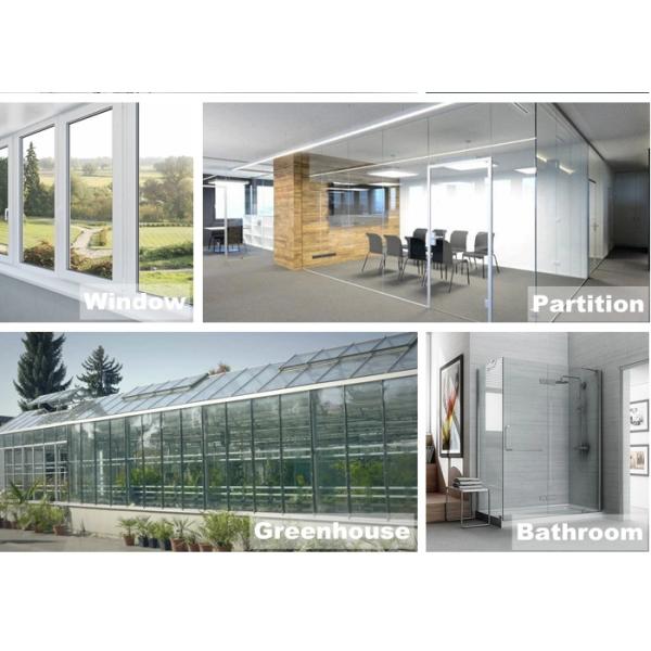 Explosion-Proof Clear Tempered Shower Glass Panel For Shower Room