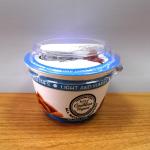 Food Grade Disposable customized plastic yogurt milk drink cup with aluminum