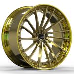 Jaguar F-Type R Aftermarket 2 Piece Forged Wheels 22inch Customized Gold