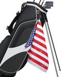 Digital Printed Microfiber Waffle Weave Golf Towel With Custom Logo