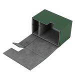 Dustproof 80+ Deck Card Box PU Leather MTG Leather Card Box With Dice Tray