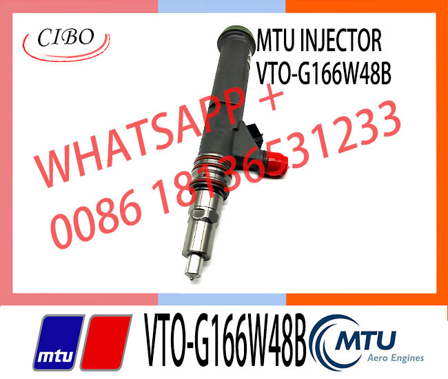 High Quality Common Fuel Injector VTO-G166W48B 001010695 G166W48B Inyectores de combustible MTU refabricados