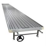Nursery Hydroponic Ebb Flow Grow Table Rolling Bench Seedbed For Greenhouse