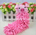 Chenille fast drying hanging microfiber hand towels wholesale