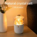 Newest Nature Crystal Salt Rock Aromatherapy Lamp 7 Color Atmosphere Night Light