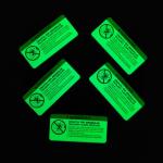 Printable Glowing Warning Signal Stickers Heat Transfer Clothing Glow In The