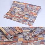 Modern Style Stone Brick Design Wall Stickers Wallpaper 3D Brick Wall Paper for