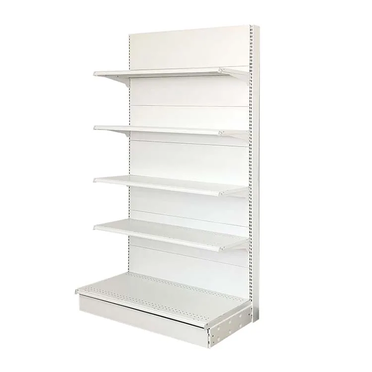 Xingye Factory Custom Size Color white supermarket shelf grocery store shelving pharmacy shelves