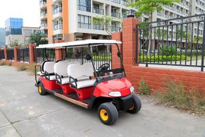 Wholesale Red Body Color Sightseeing Car 8 Passenger Electric Golf Buggy With Plastic Storage Tank from china suppliers