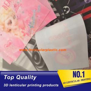 China soft tpu material lenticular badge 3d lenticular fabric sheet printing for clothing/handbags/hats on sale