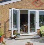 Insect Screen Aluminum Swing Door with Double Tempered Clear Glazing and