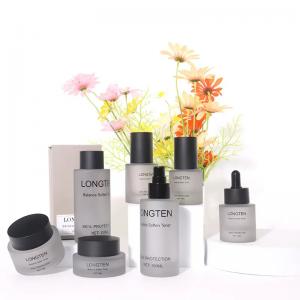 Wholesale Luxury Round Skincare Glass Bottle For Cosmetic Cream Toner Lotion from china suppliers
