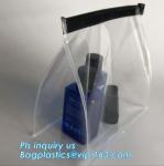 Eva Clothing Packaging Plastic Clear Zipper Bag With Slider, pvc slider zipper