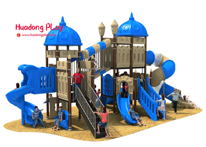 ISO9001 Outdoor Playground Equipment Light Weight Plastic Material Eco - Friendly