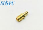 SMA Female to MCX Male RF Coaxial Adapter – Brass, Gold Plated (SMA(K)–MCX(J))